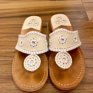 Jack Rogers in Bone / White